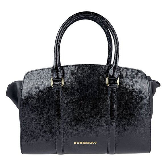 BURBERRY Black Leather Shoulder Bag - Picture 1 of 5